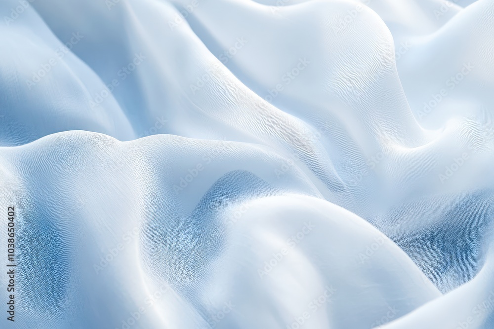 Obraz premium Soft White Fabric with Abstract Texture
