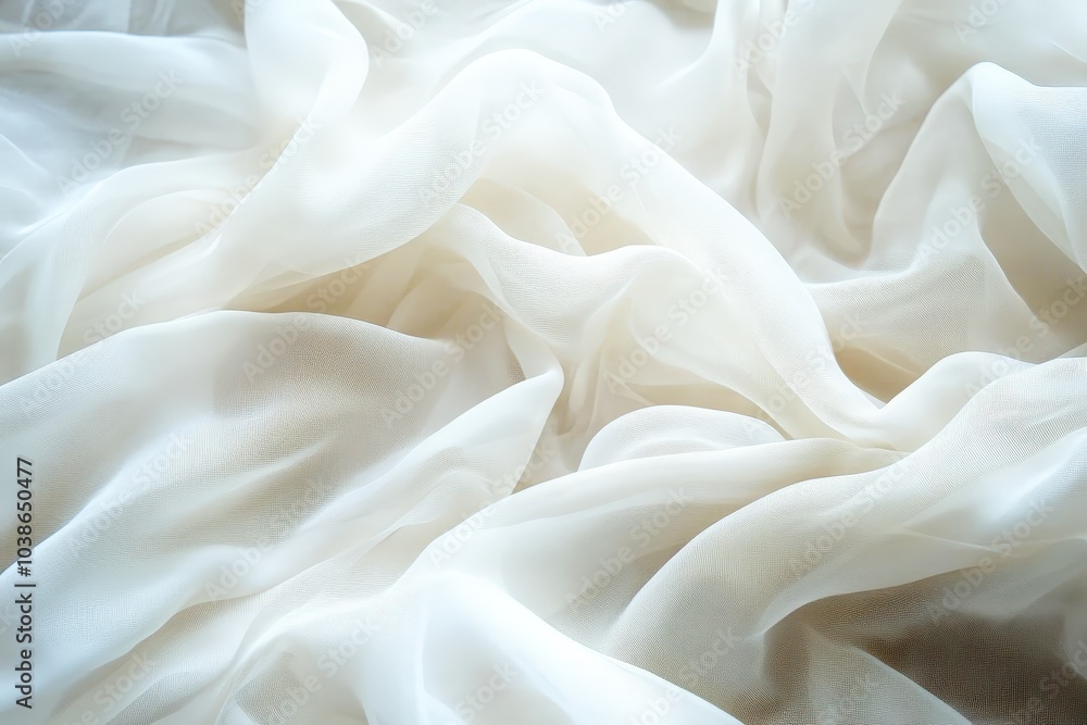 Obraz premium Soft White Fabric Texture for Background Use