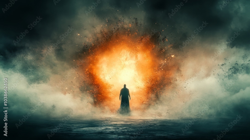 Mythical creature emerging from a digital portal, blending fantasy and sci-fi, dark tones, immersive digital artwork Mythical creature emerging from a digital portal, blending fantasy and sci-fi, dark tones, immersive digital artwork