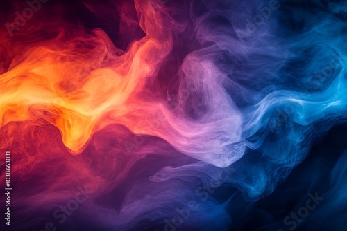 Wallpaper Mural Abstract Colorful Smoke Background Torontodigital.ca