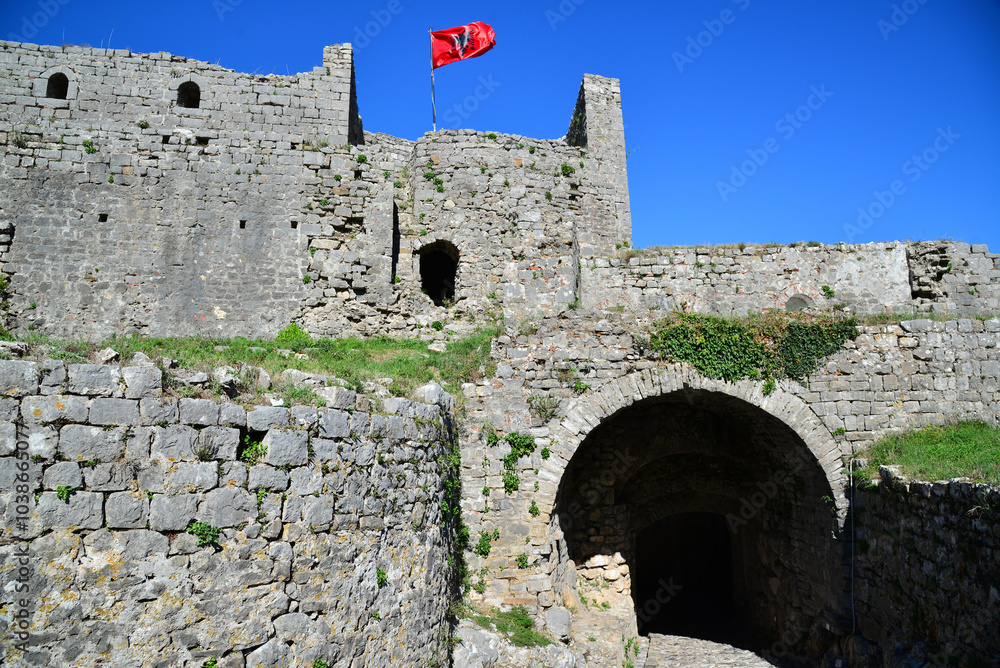 The historic Rozafa Castle in Shkodra, Albania, was built by the Illyrians 2,300 years ago. The historic Rozafa Castle in Shkodra, Albania, was built by the Illyrians 2,300 years ago.