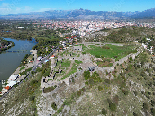 The historic Rozafa Castle in Shkodra, Albania, was built by the Illyrians 2,300 years ago. photo