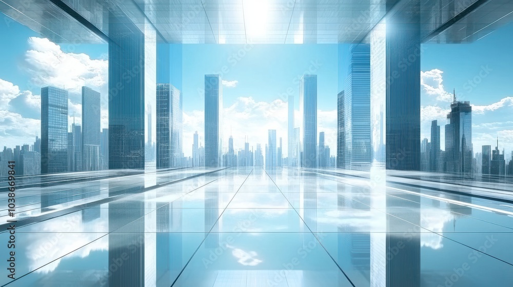futuristic city with skyscrapers backgrounds futuristic city with skyscrapers backgrounds