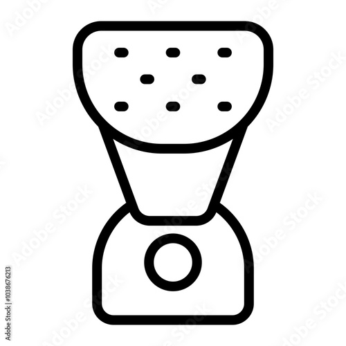 Facial Steamer Vector Line Icon Design