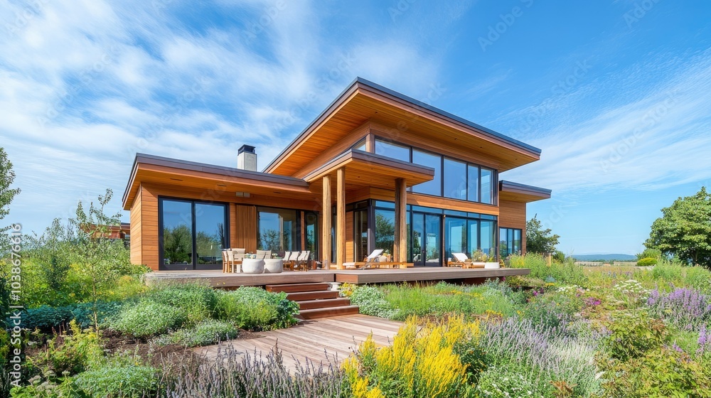 Architectural plans focused on green building practices, highlighting eco-friendly and sustainable construction methods. Architectural plans focused on green building practices, highlighting eco-friendly and sustainable construction methods.