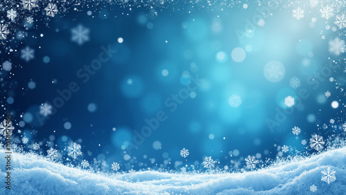 Vibrant Christmas Banner with Snowflakes: Perfect for Holiday Promotions and Festive Marketing Campaigns