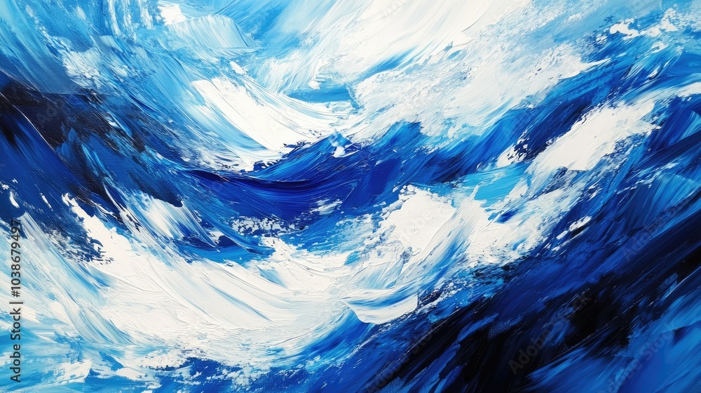 Artistic representation of the Israeli flag, painted with sweeping strokes on canvas, symbolizing the enduring spirit of the nation. Artistic representation of the Israeli flag, painted with sweeping strokes on canvas, symbolizing the enduring spirit of the nation.