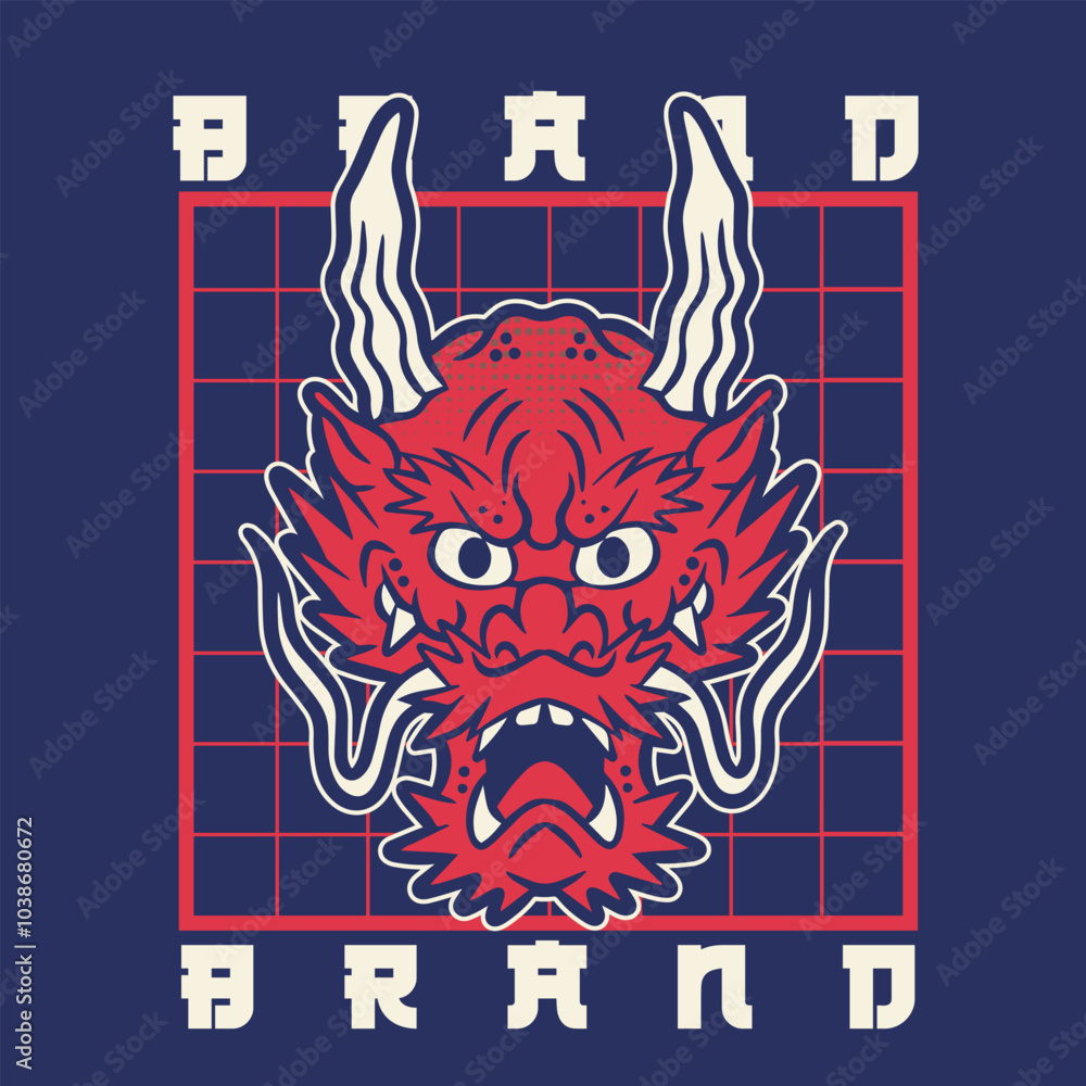 A Dragon head logo. This is vector illustration ideal for a mascot and tattoo or T-shirt graphic. A Dragon head logo. This is vector illustration ideal for a mascot and tattoo or T-shirt graphic.