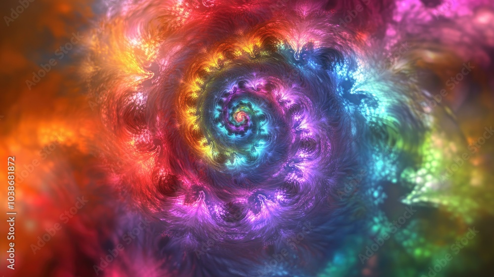 Bold tie-dye spiral pattern with bright colors, creating a striking and energetic retro feel. Bold tie-dye spiral pattern with bright colors, creating a striking and energetic retro feel.