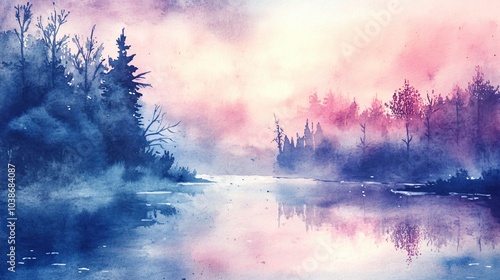 Watercolor Elegant Nature Background