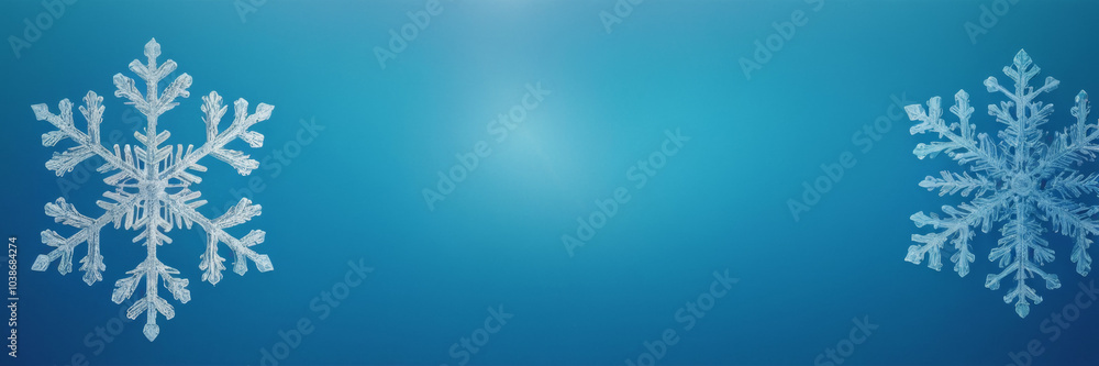 Abstract winter snowflakes with light blue gradient Abstract winter snowflakes with light blue gradient