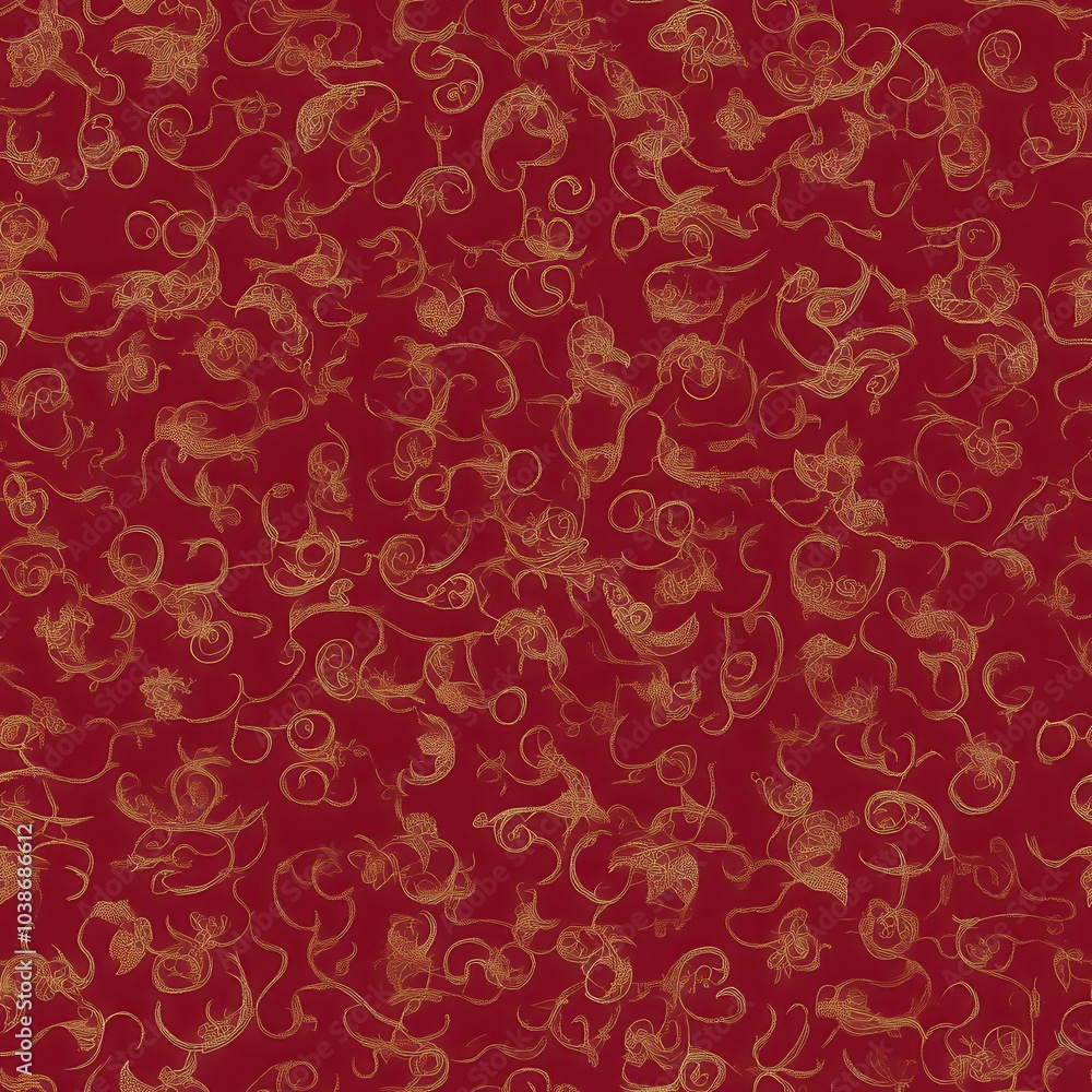 Sacred Symbols Repeating Pattern on Rich Background Sacred Symbols Repeating Pattern on Rich Background