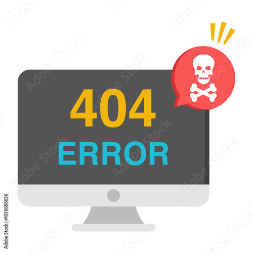 Modern design icon of error 404

 photo