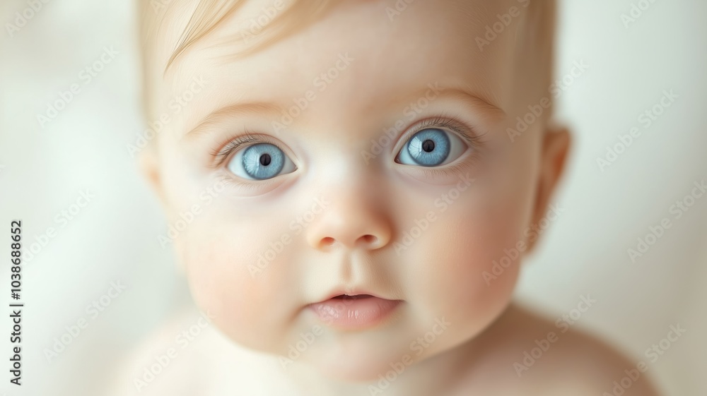 Happy baby smiling against a warm, golden bokeh background, creating a soft and joyful atmosphere. Happy baby smiling against a warm, golden bokeh background, creating a soft and joyful atmosphere.
