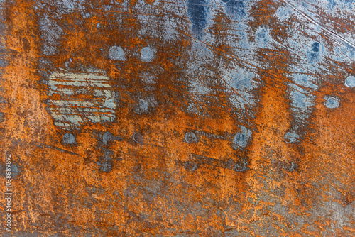 Weathered rusty metal texture background