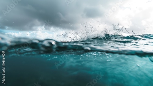 Ocean Wave Split in Half