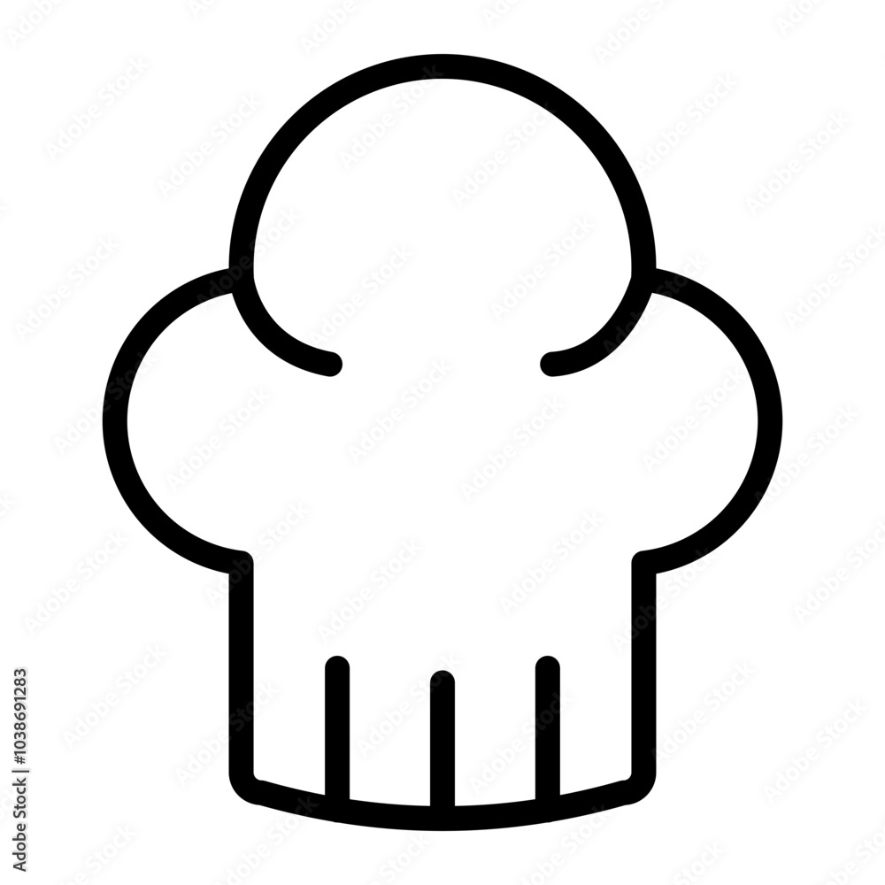 Chef Hat Line Icon Chef Hat Line Icon