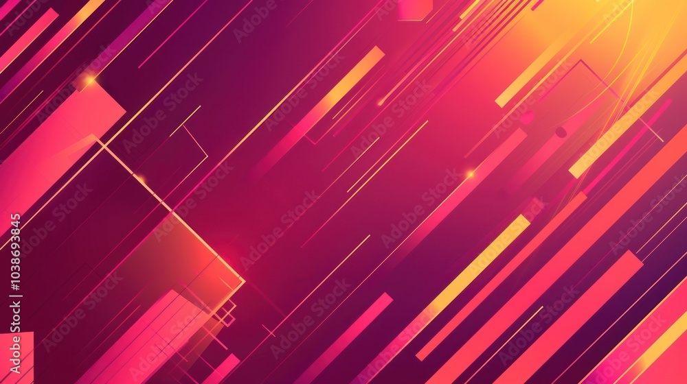 Abstract Geometric Design with Bright Colors Abstract Geometric Design with Bright Colors