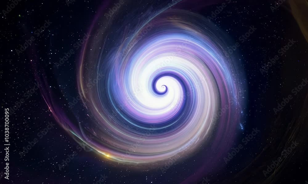 Vivid starry night sky with swirling light and color vortex. Vivid starry night sky with swirling light and color vortex.