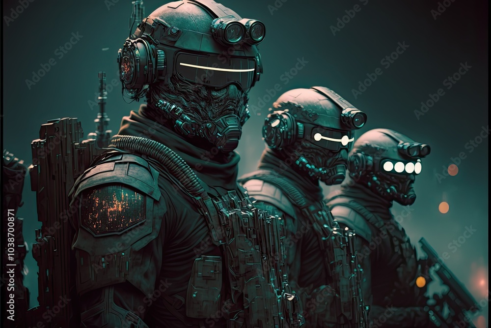 a group of military on guard a group of military on guard