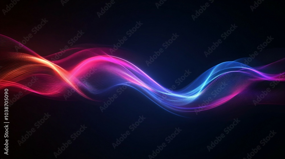 abstract background neon wave abstract background neon wave