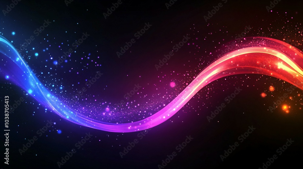 Obraz premium abstract background neon wave