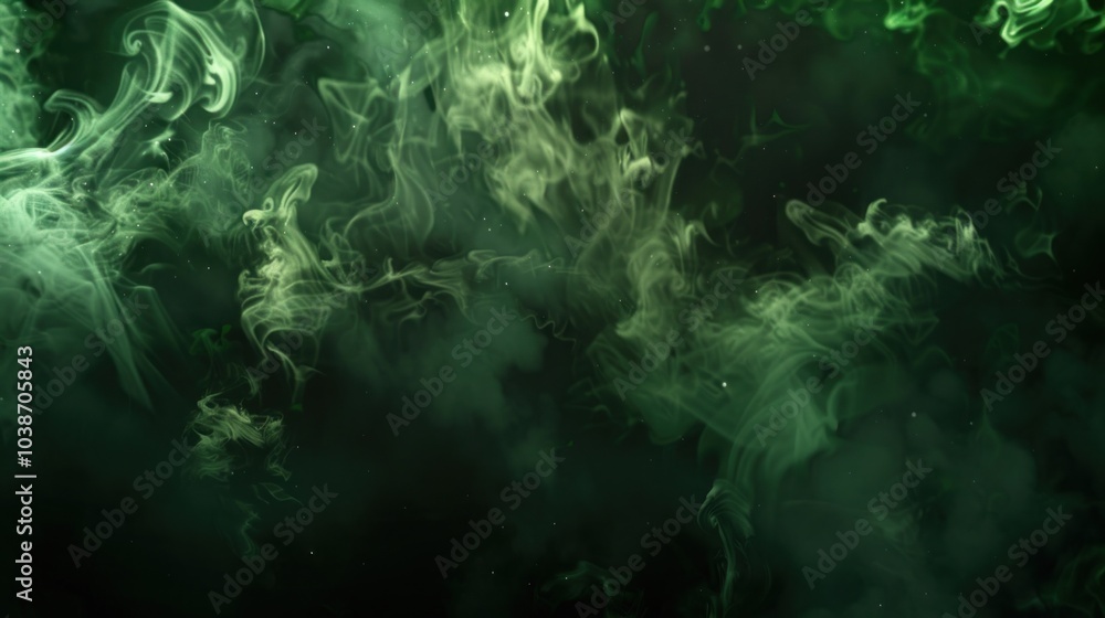 Abstract Green Smoke Abstract Green Smoke