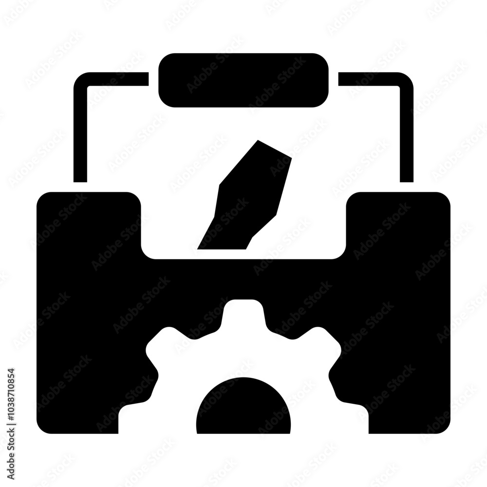 Obraz premium Toolbox Glyph Icon Design