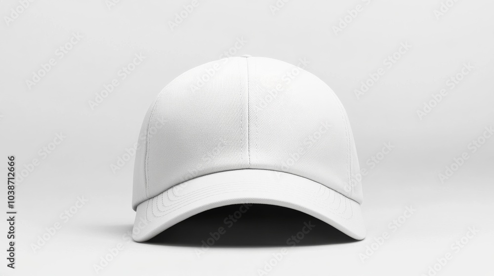 Blank White Baseball Cap Mockup - Front View, cap, mockup Blank White Baseball Cap Mockup - Front View, cap, mockup