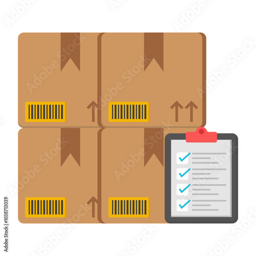 Perfect design icon of logistic list

