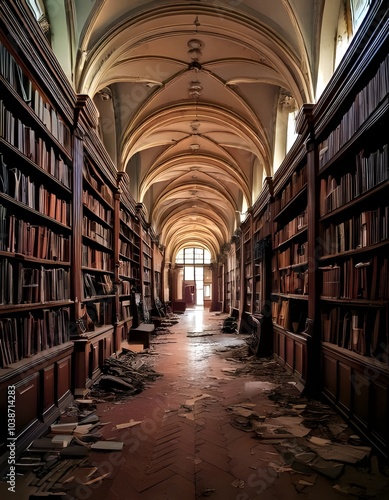 Old abandoned library