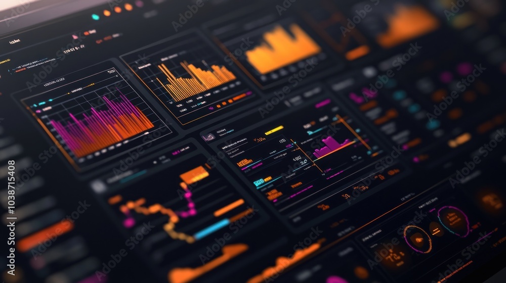 Data Visualization on Laptop Screen Data Visualization on Laptop Screen