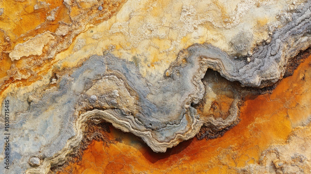 Obraz premium Textured Rock Formation with Rich Earth Tones
