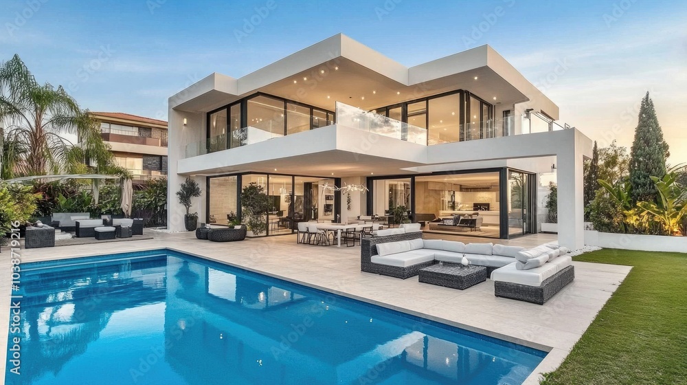 Modern Villa with Pool and Lush Garden Modern Villa with Pool and Lush Garden