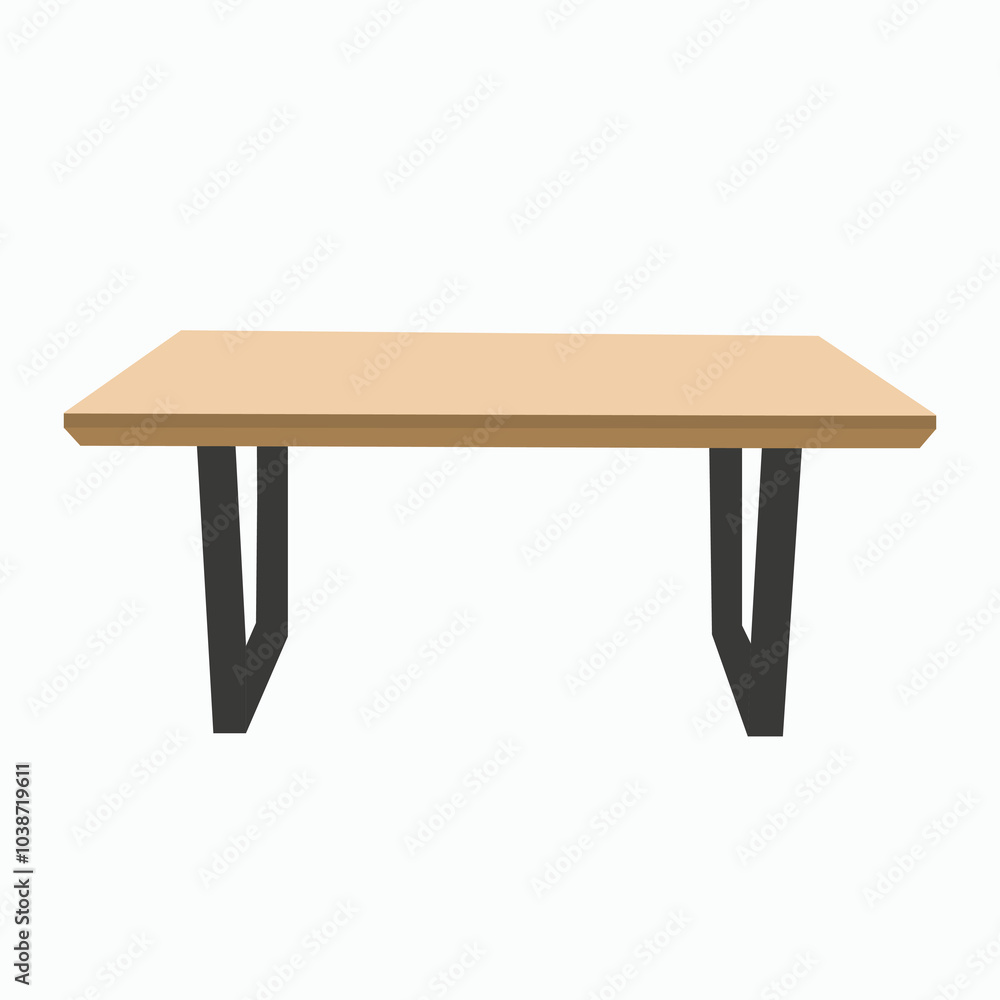 Fototapeta premium wooden table isolated on white