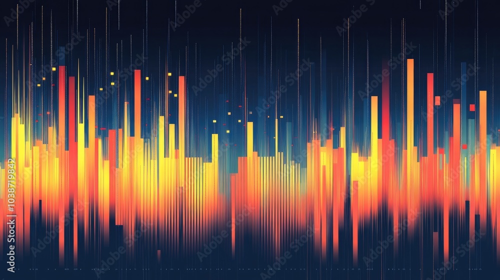 Colorful Sound Wave Abstract Background Design Colorful Sound Wave Abstract Background Design