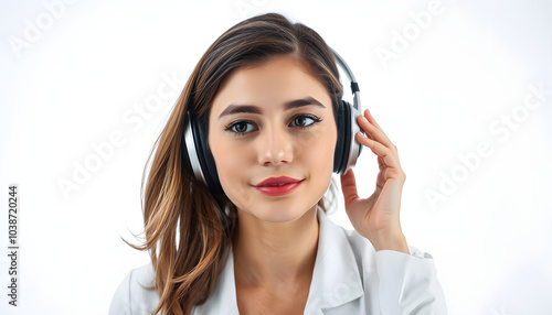 Listening to psychologist isolated with white highlights, png