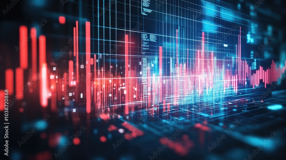 Abstract Digital Data Visualization Concept Abstract Digital Data Visualization Concept