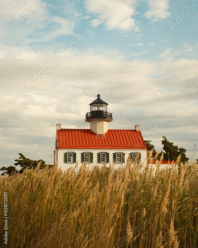 Obraz na płótnie East Point Lighthouse, in Maurice River, New Jersey w salonie