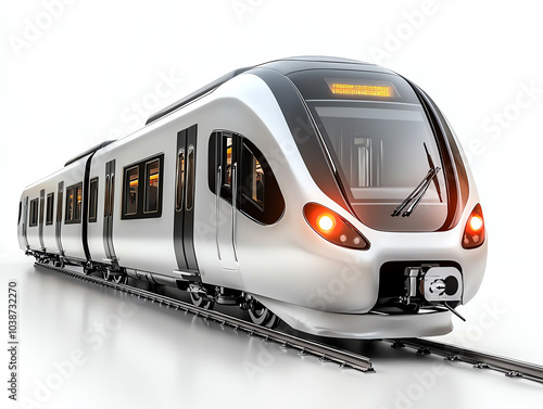 Exploring the future of urban transit the sleek aerodynamic design of hypermodern subway trains photo