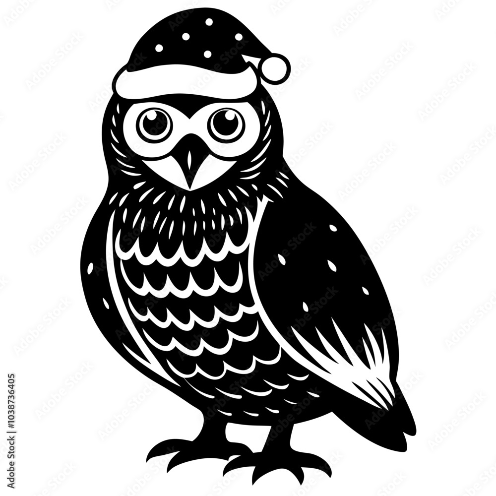 Naklejka premium owl on a white background