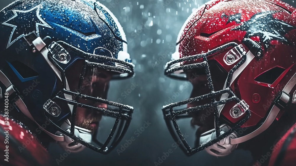 American Football Championship Aggressive Face-off American Football Championship Aggressive Face-off