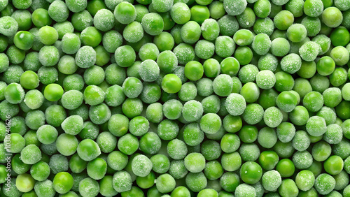 Realistic Seamless Frozen Peas Texture in Natural Colors