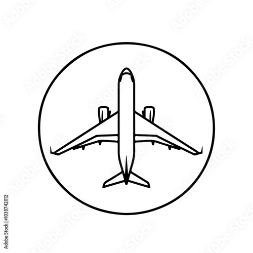 Airplane in circle