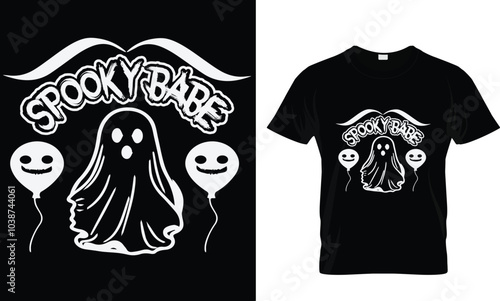 spooke babe  t shirt design