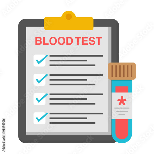Trendy design icon of test report 

