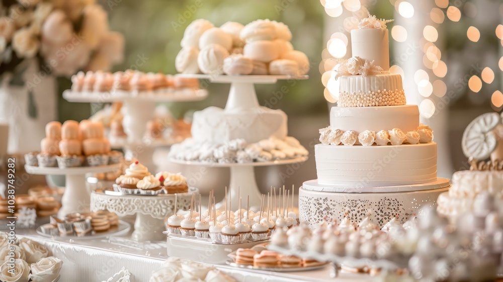 Elegant Array of Exquisite Pastries and Cakes Elegant Array of Exquisite Pastries and Cakes