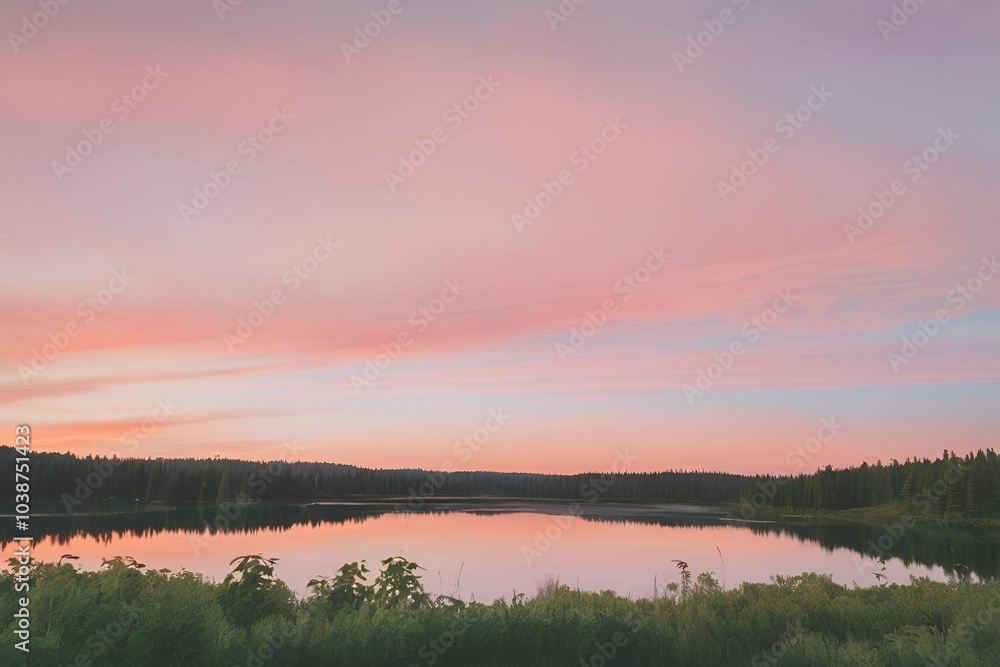 Obraz premium sunrise over the river