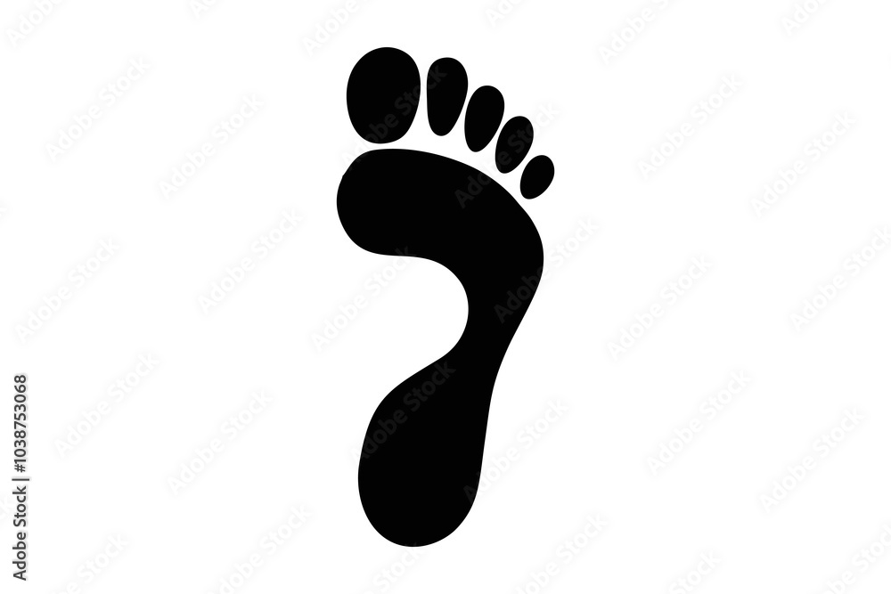 Footprint, silhouette, foot, toes, sole, barefoot, podiatry, orthopedics, stride, gait, walking, stepping, imprint, track, trace, mark, impression, shape, outline, human, anatomy, body part, black, wh Footprint, silhouette, foot, toes, sole, barefoot, podiatry, orthopedics, stride, gait, walking, stepping, imprint, track, trace, mark, impression, shape, outline, human, anatomy, body part, black, wh