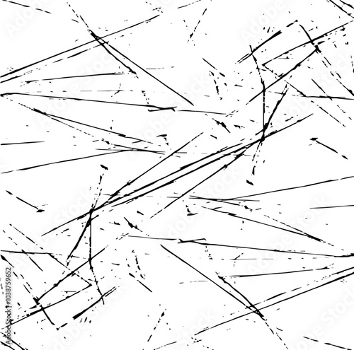 Scratched Grunge Urban Background Texture Vector. Dust Overlay Distress Grainy Grungy Effect. Distressed Backdrop Vector Illustration. Isolated Black on White Background. EPS 10.